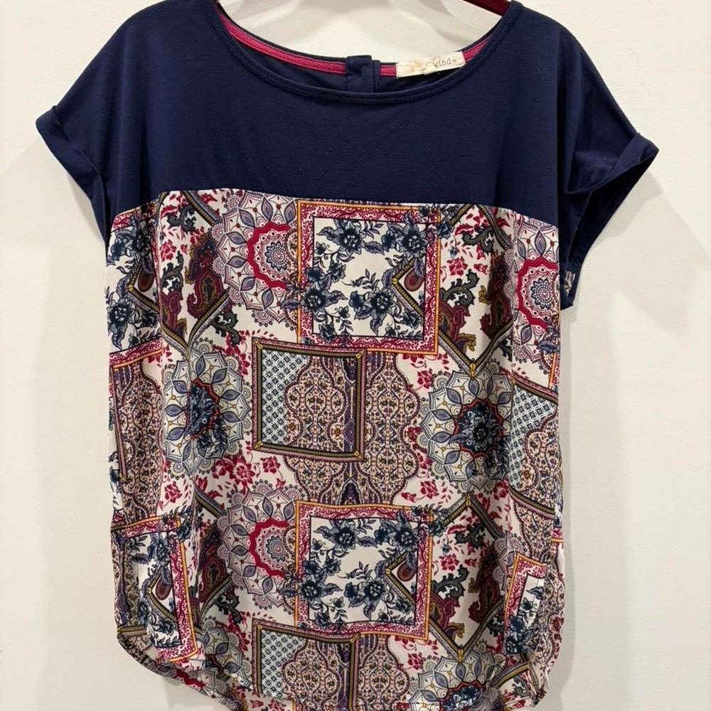 Rewind Women's Floral Top Y2K Fairycore Boho babydoll Festival Size Medium